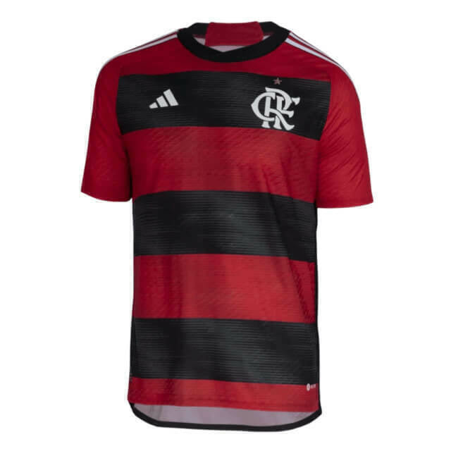 Camisa Flamengo I 23/24 Torcedor Adidas Masculina - Vermelha Preto