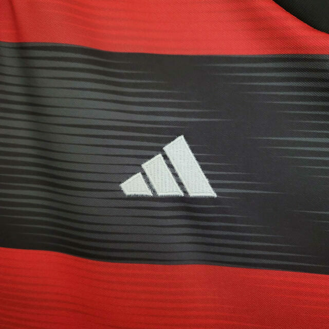 Camisa Flamengo I 23/24 Torcedor Adidas Masculina - Vermelha Preto