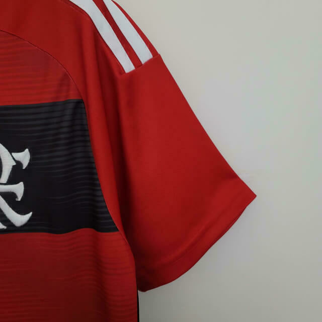 Camisa Flamengo I 23/24 Torcedor Adidas Masculina - Vermelha Preto