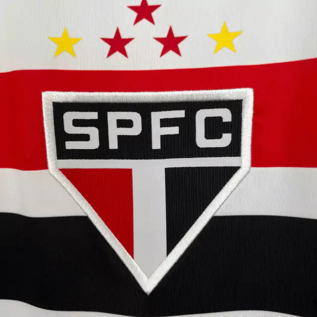 Camisa São Paulo I 2023 Torcedor Adidas Masculina - Branco e Vermelho