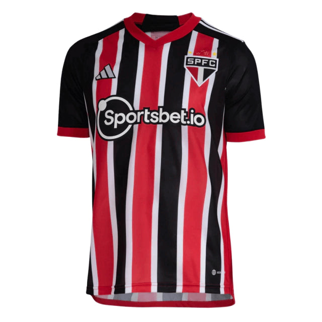 Camisa São Paulo II 2023 Torcedor Adidas Masculina - Preta, Vermelha e Branca