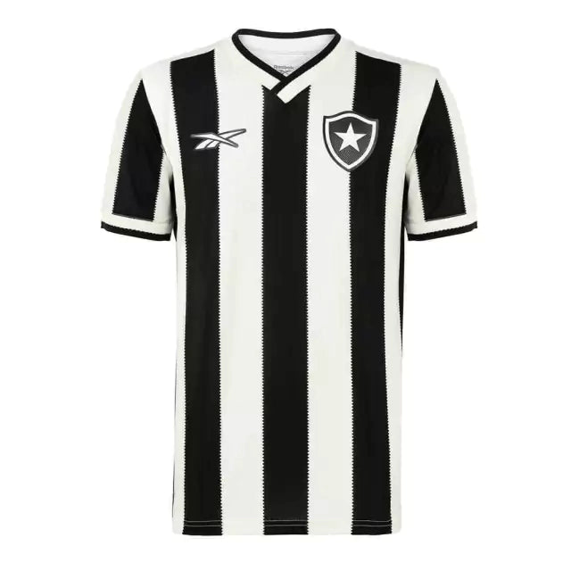 Camisa Botafogo I 2024/25 Torcedor Masculina - Branca e Preta