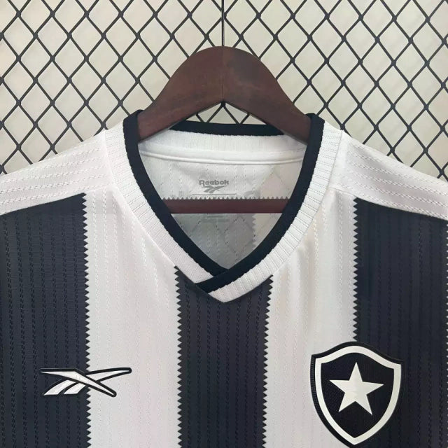 Camisa Botafogo I 2024/25 Torcedor Masculina - Branca e Preta