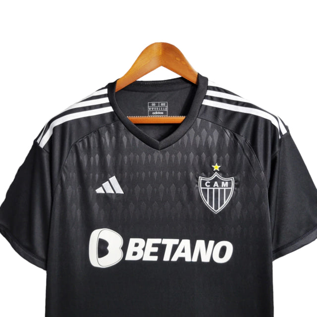 CAMISA ATLÉTICO MINEIRO III 23/24 TORCEDOR ADIDAS MASCULINA - PRETA COM PATROCINADOR